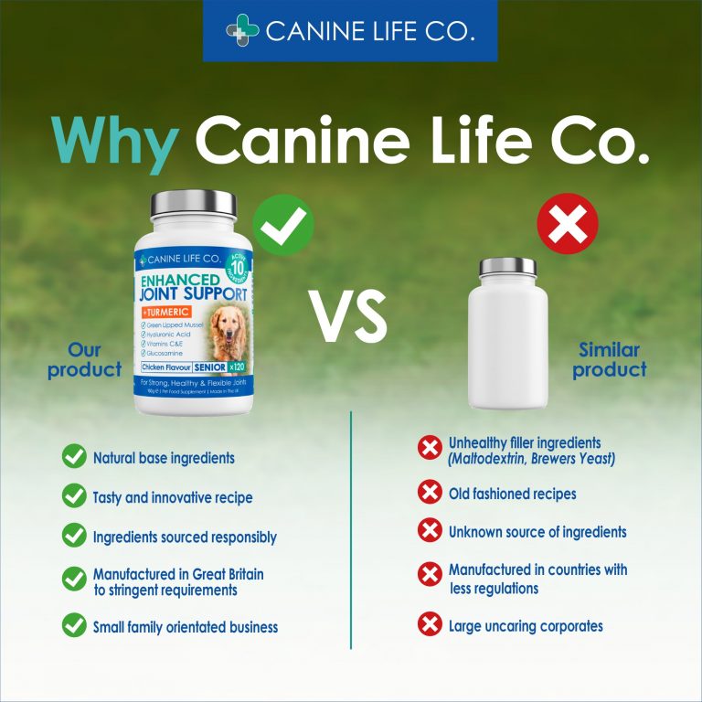 Senior Dog Joint Supplement for Older Dogs Aged 8+ 120 Chewable Tablets