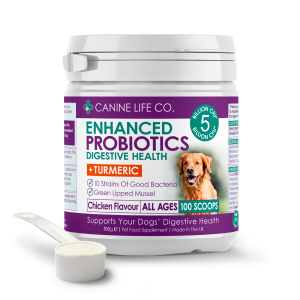 Enhanced Dog Probiotics For Digestive Health - 100g Of Powder - 1 Pot