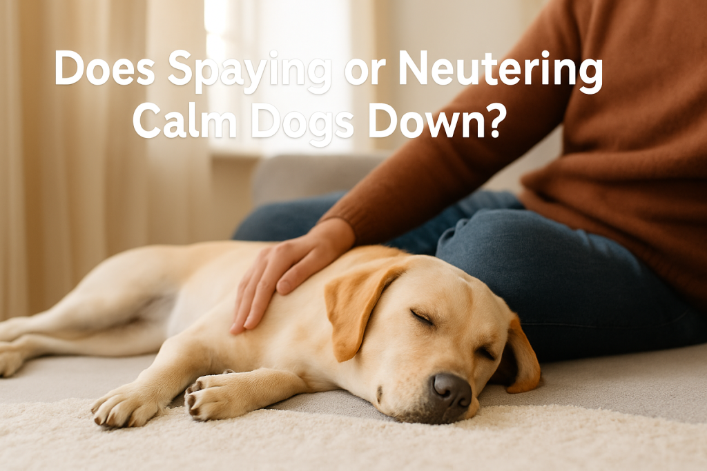 Does Spaying or Neutering a Dog Calm Them Down